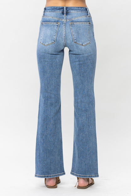 Judy Blues Vintage Button Fly Bootcut Jeans