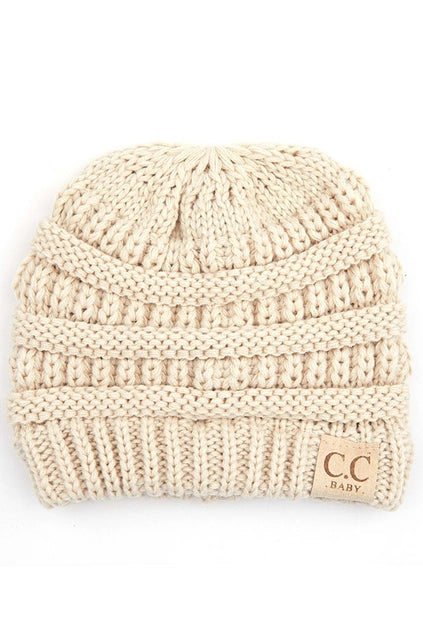 CC Solid Knit Baby Beanie