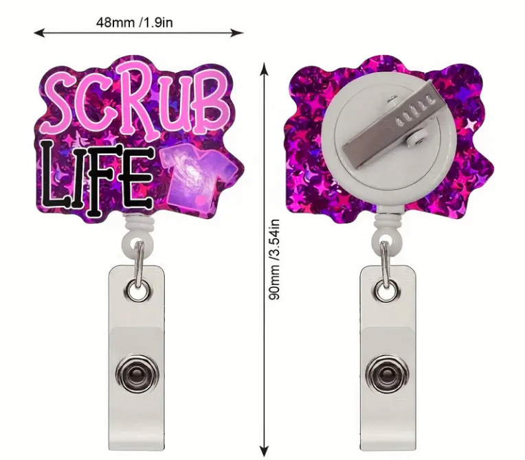 Scrub Life Badge Reels