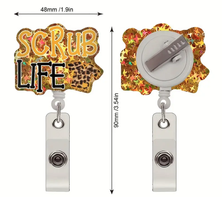 Scrub Life Badge Reels