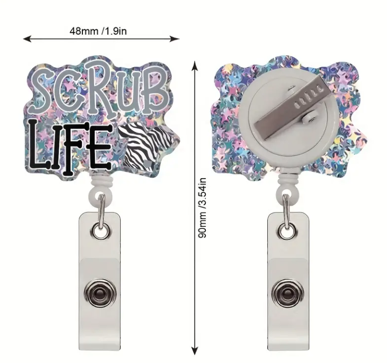 Scrub Life Badge Reels