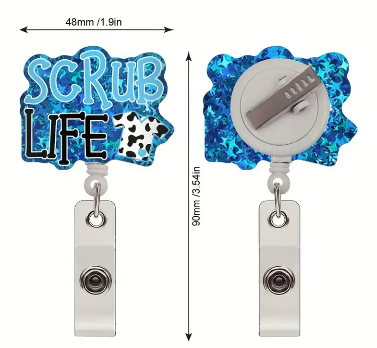 Scrub Life Badge Reels