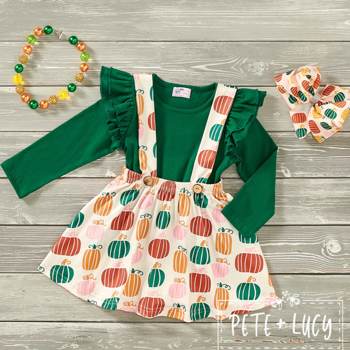 Girls Pumpkin Dress