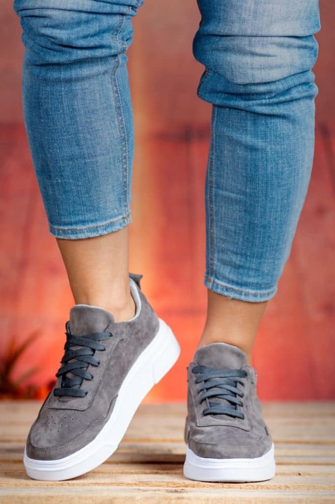 Charcoal Gray Sneakers