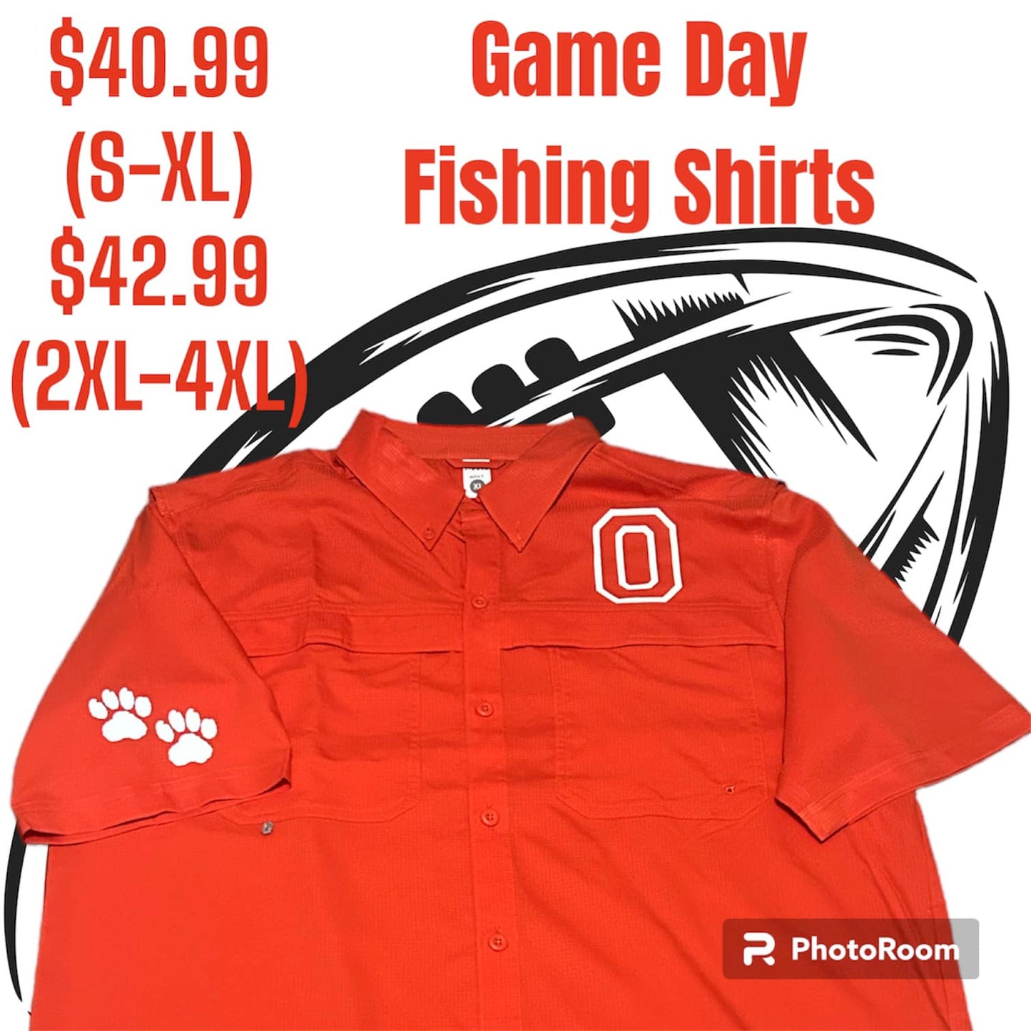 Game Day Fishing Shirt (Orange)