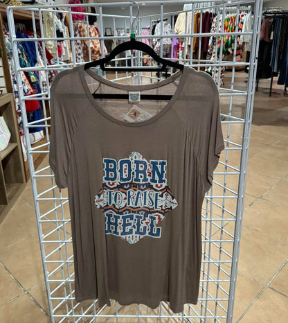 Curvy Born To Raise Tee