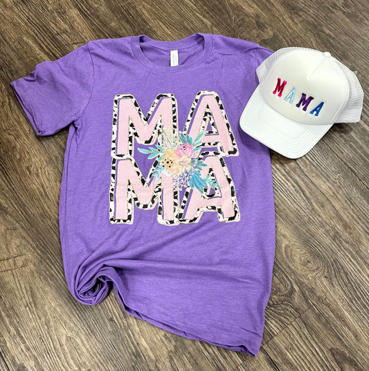 Floral MAMA Tee