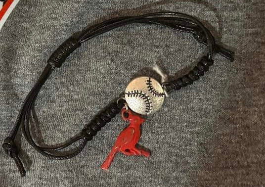 Cardinals Baseball Rope Bracelet