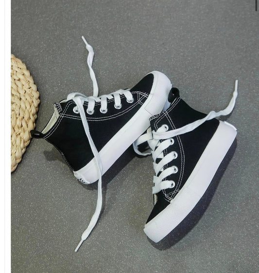 High Top Canvas Shoes