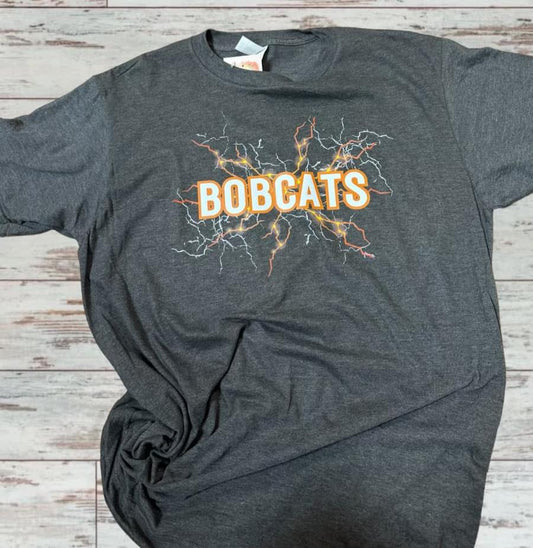 Lightning Bobcats Adult Tee