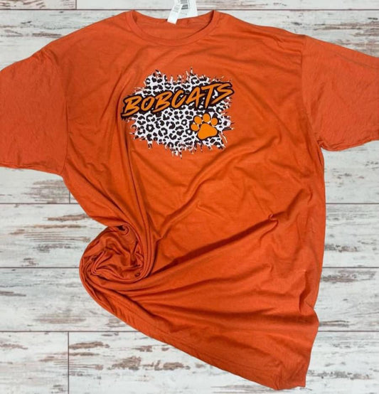 Cheetah Bobcats Graphic Adult Tee