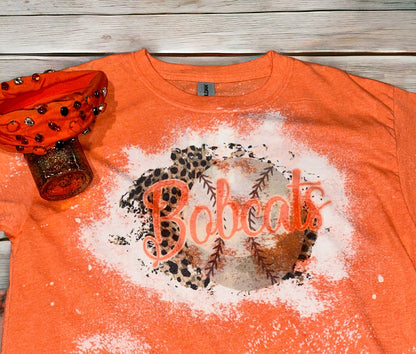 Bobcats Baseball Bleached Tee