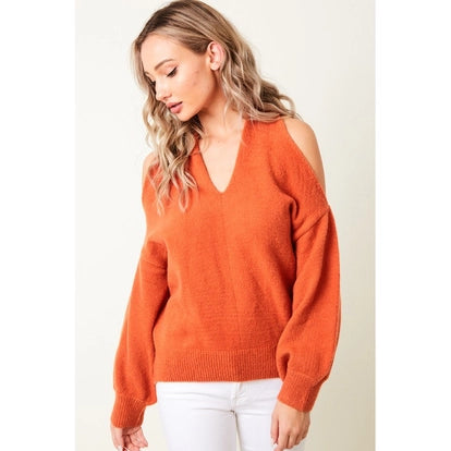 Cold Shoulder Multi Way Sweater