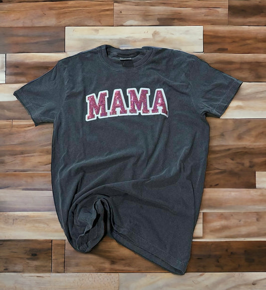 MAMA Sequin Chenille Patch