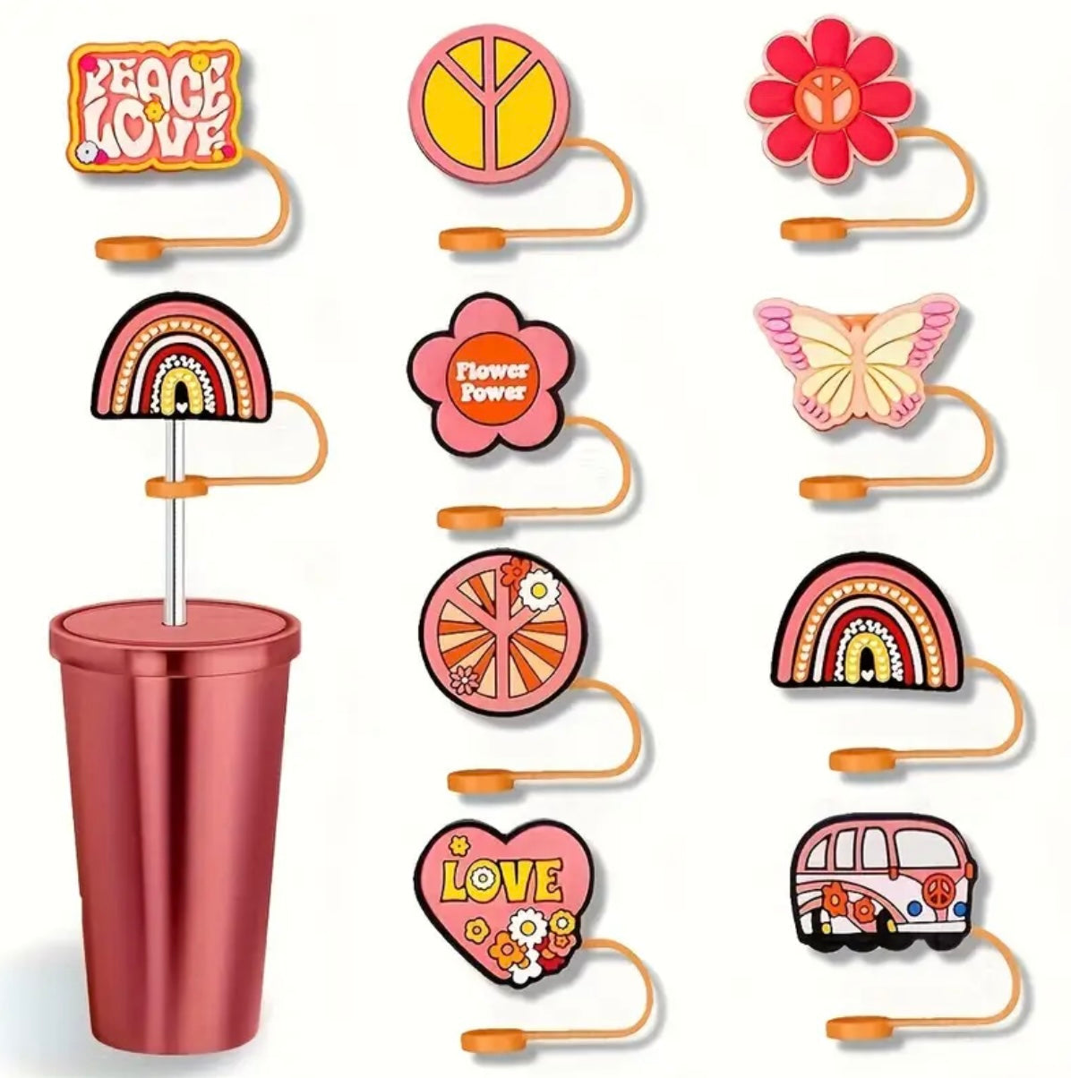 Retro Straw Toppers