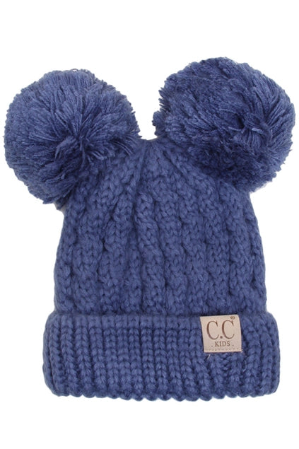 CC Double Pom Kids Beanie