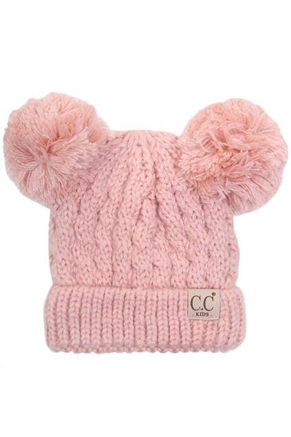 CC Double Pom Kids Beanie