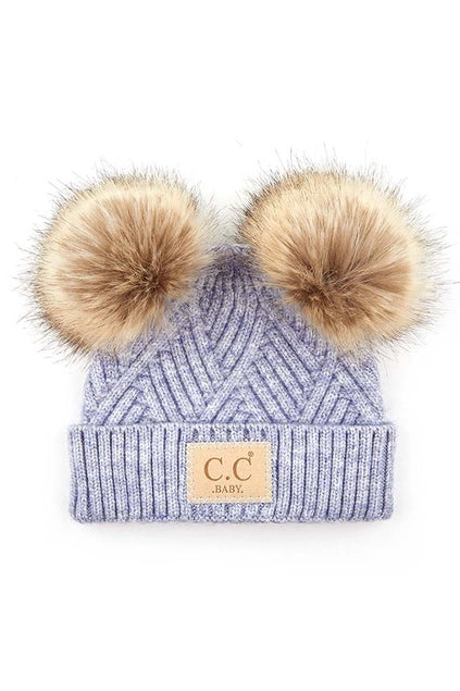 CC Double Pom Kids Beanie