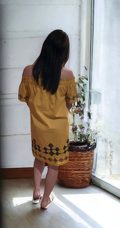 Off the Shoulder Western Dress