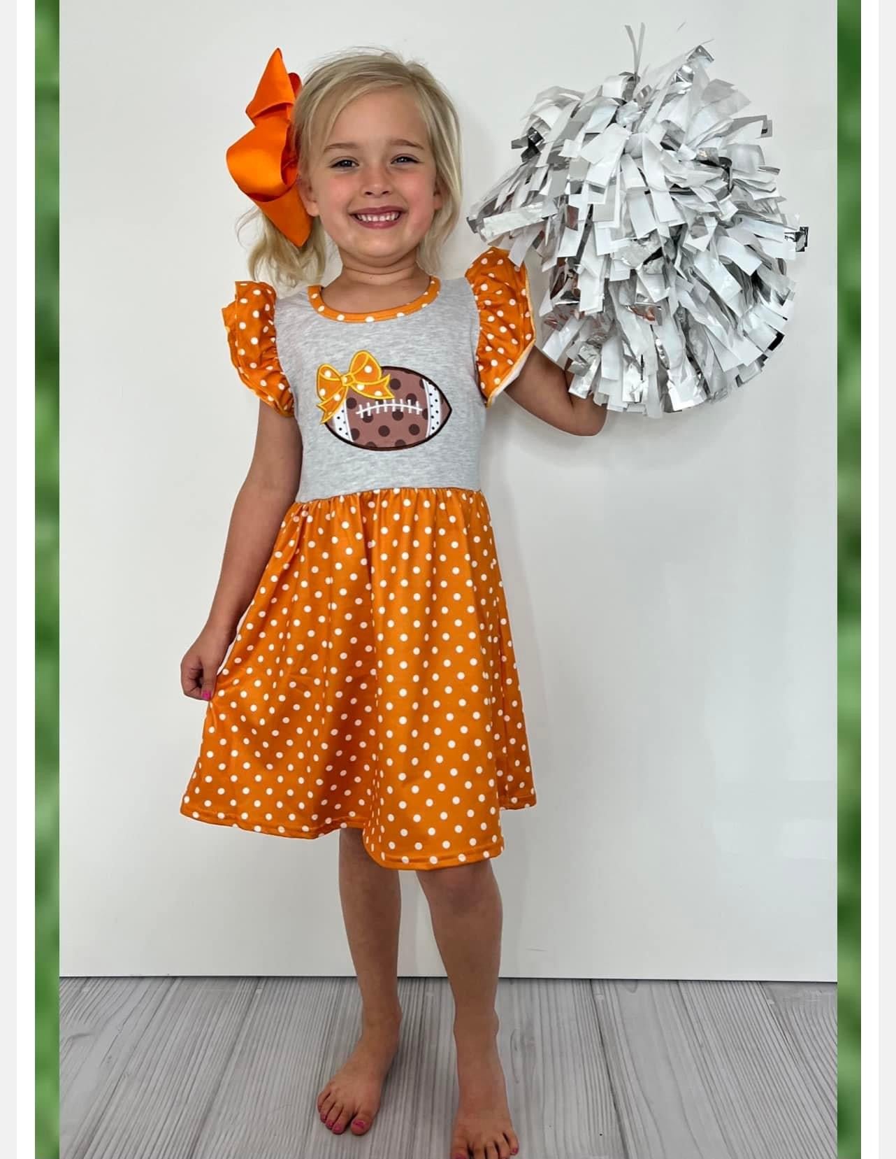 Football Spirit Dress (Orange)