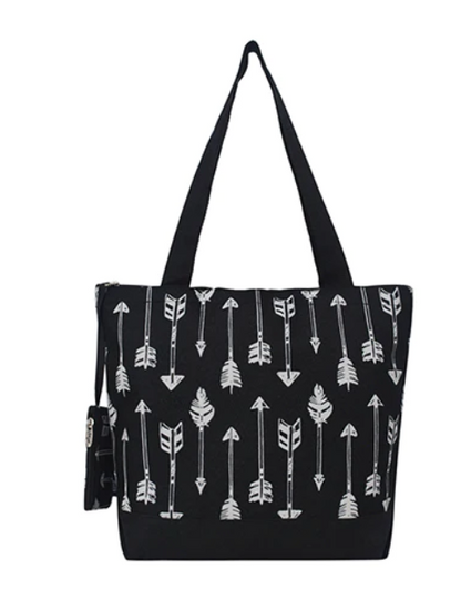 Black Arrows Tote Bag