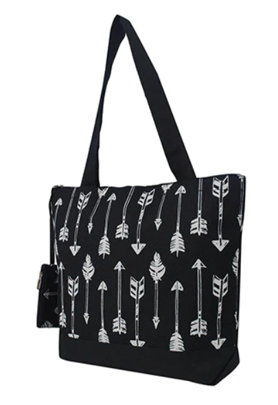 Black Arrows Tote Bag