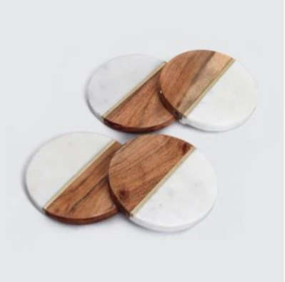 Mango Wood & Resin Coasters