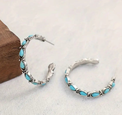 Western Large Hoop Earrings