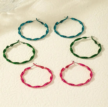 Twisted Hoop Earrings