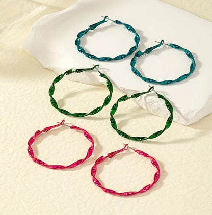 Twisted Hoop Earrings