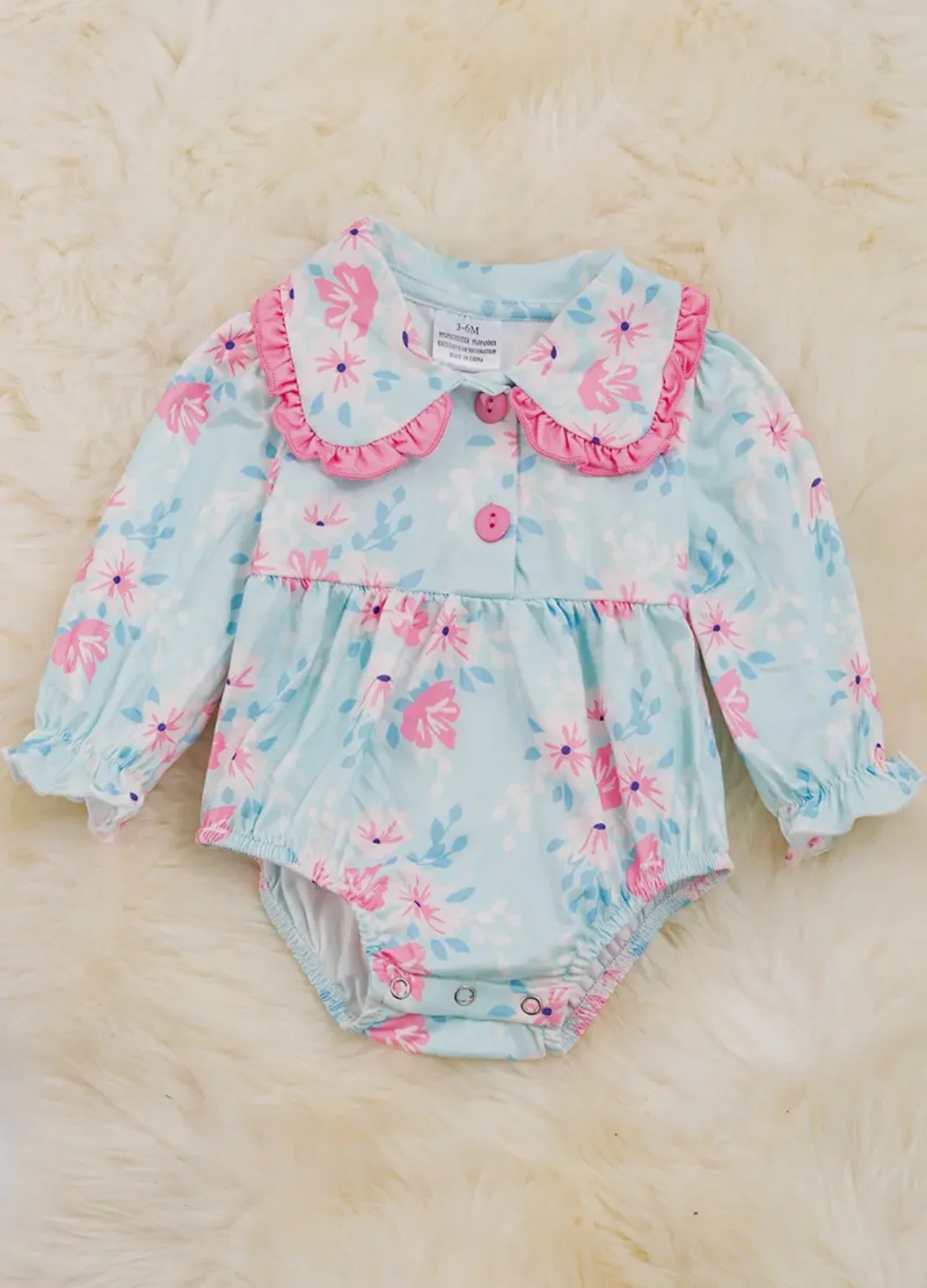 Pastel Floral Print Bodysuit