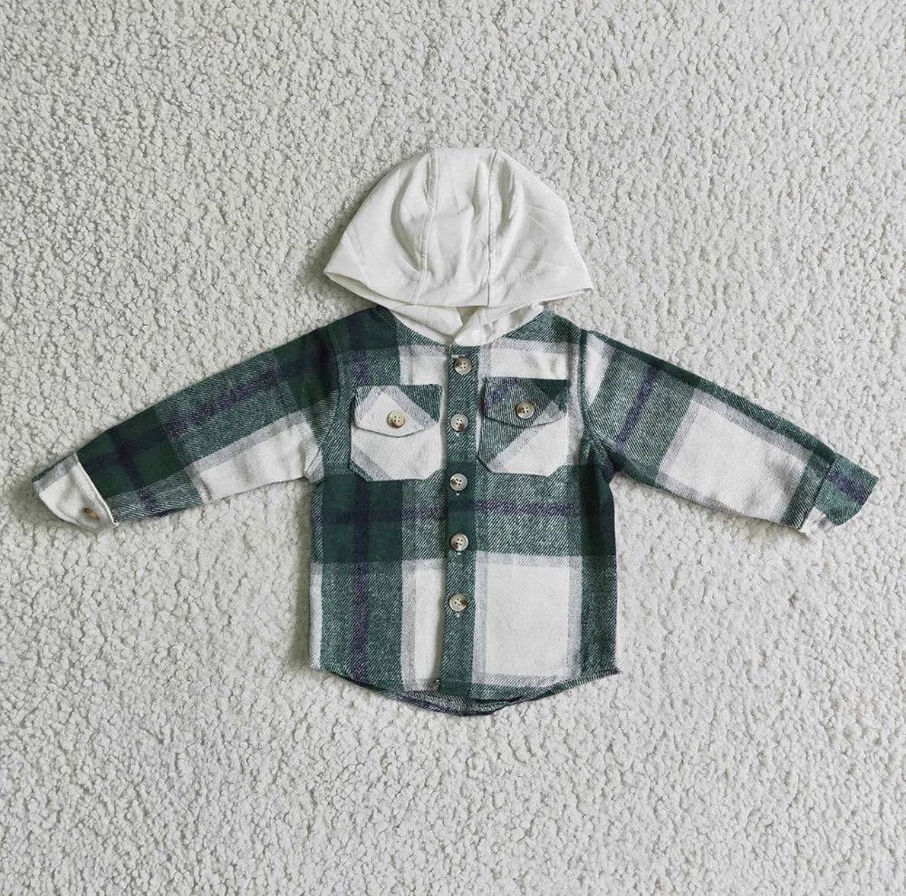 Hooded Flannel Shacket