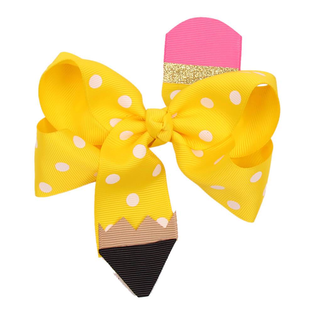 Back to School Pencil Hair Bows