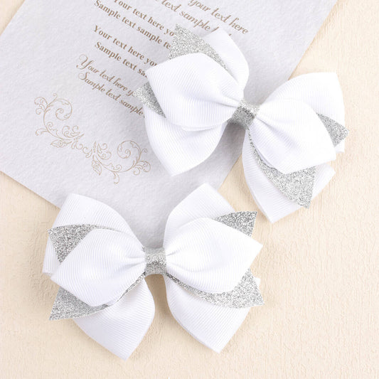 Grosgrain and Glitter Bow