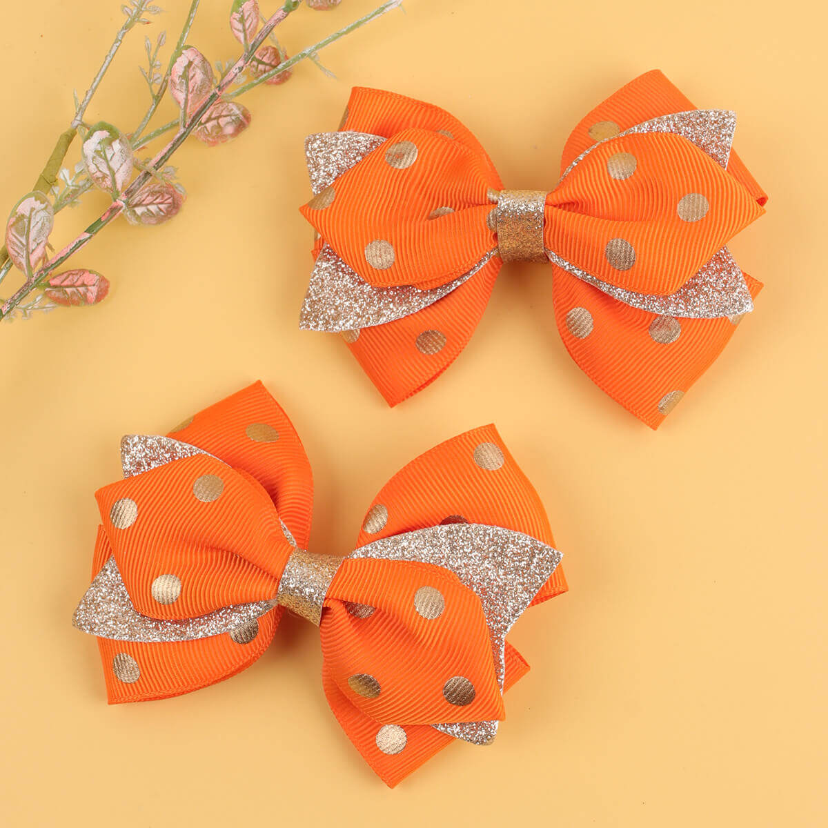 Grosgrain and Glitter Bow