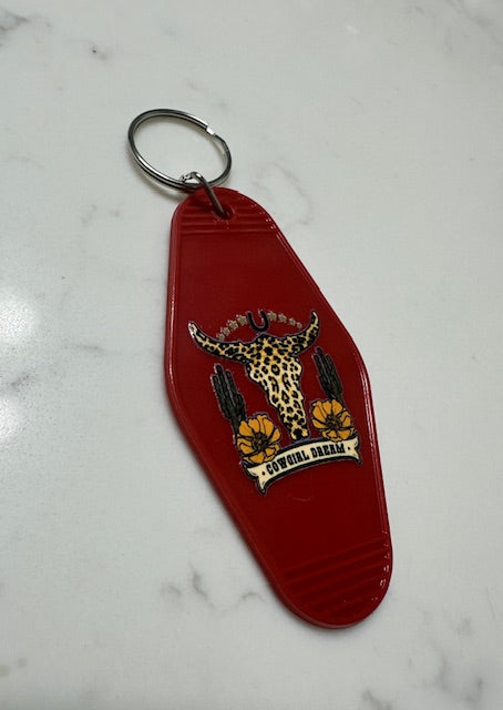 Cowgirl Dream Motel Keychain