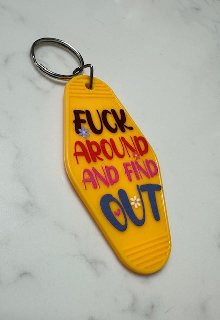 FAFO Motel Keychain