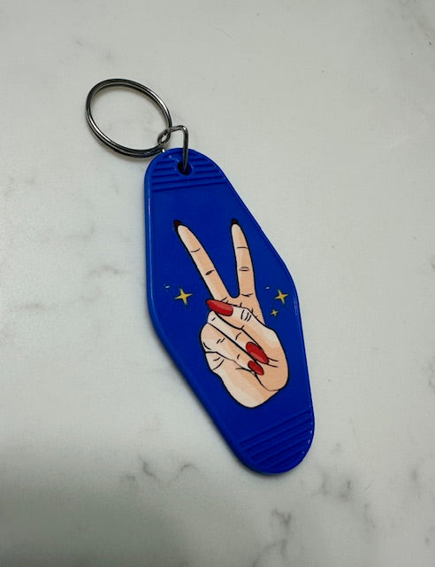 Peace Motel Keychain