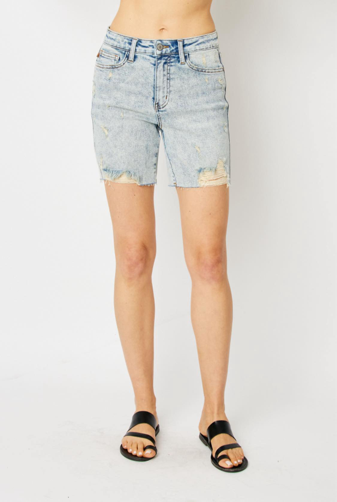 Judy Blue High Waist Bone Shorts