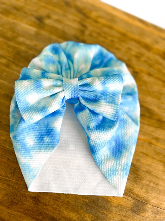 Blue Watercolor Headwrap