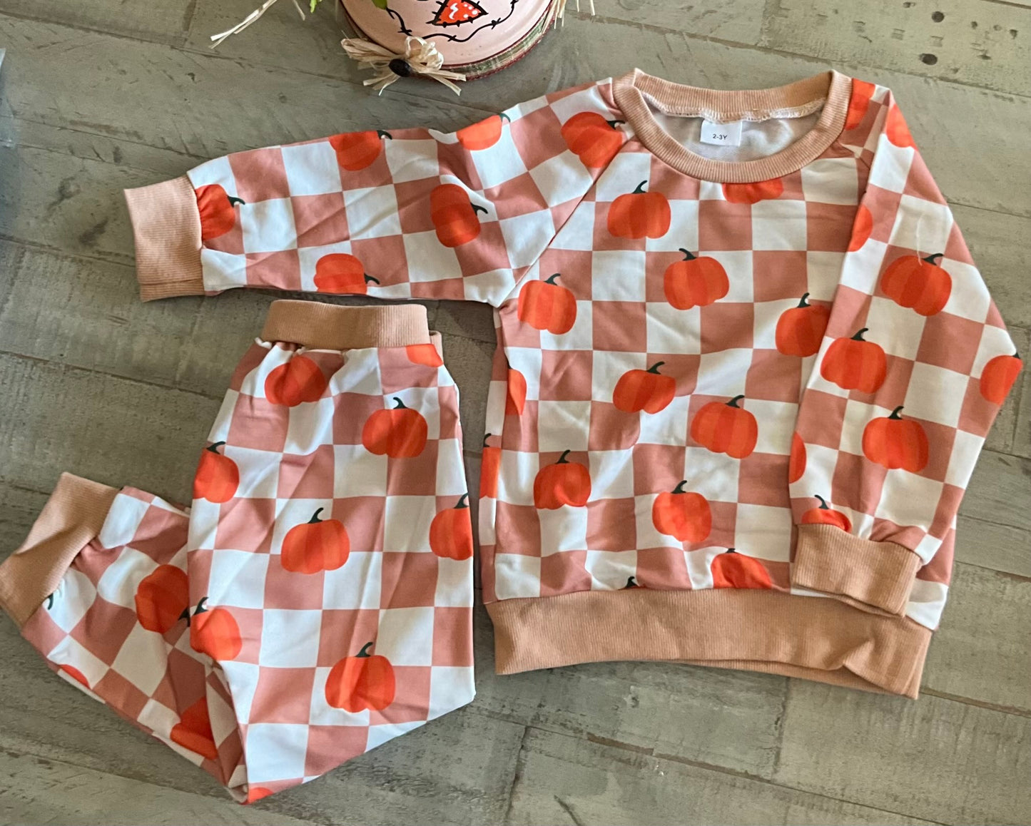 Pumpkin Pant Set w/pockets