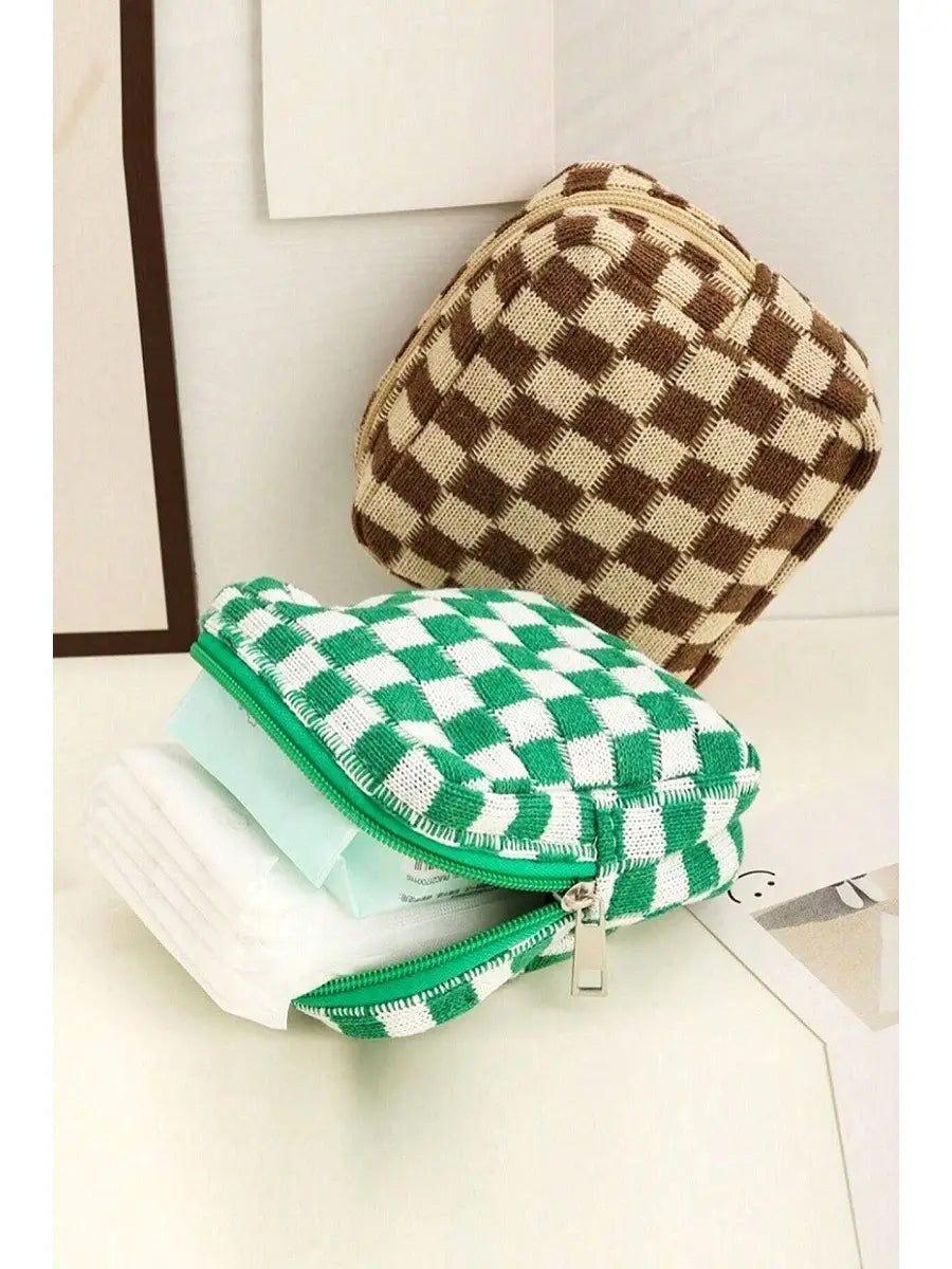 Mini Checkered Travel Case