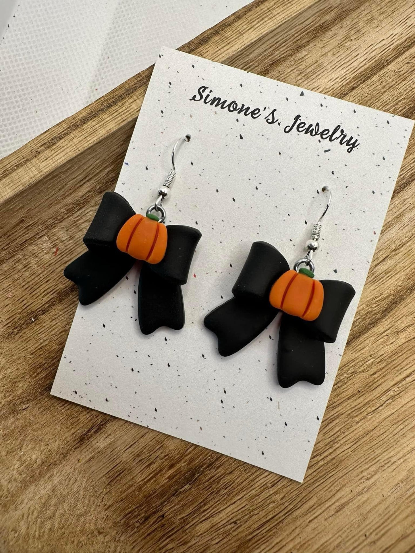 Pumpkin Bow Earrings