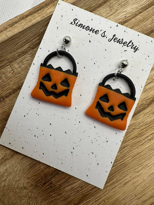 Pumpkin Bag Earrings