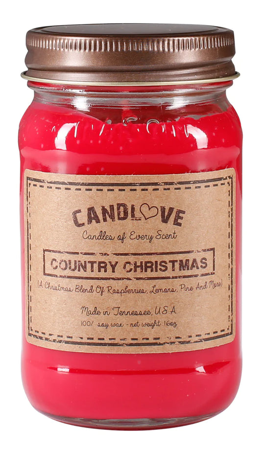 Country Christmas Candle