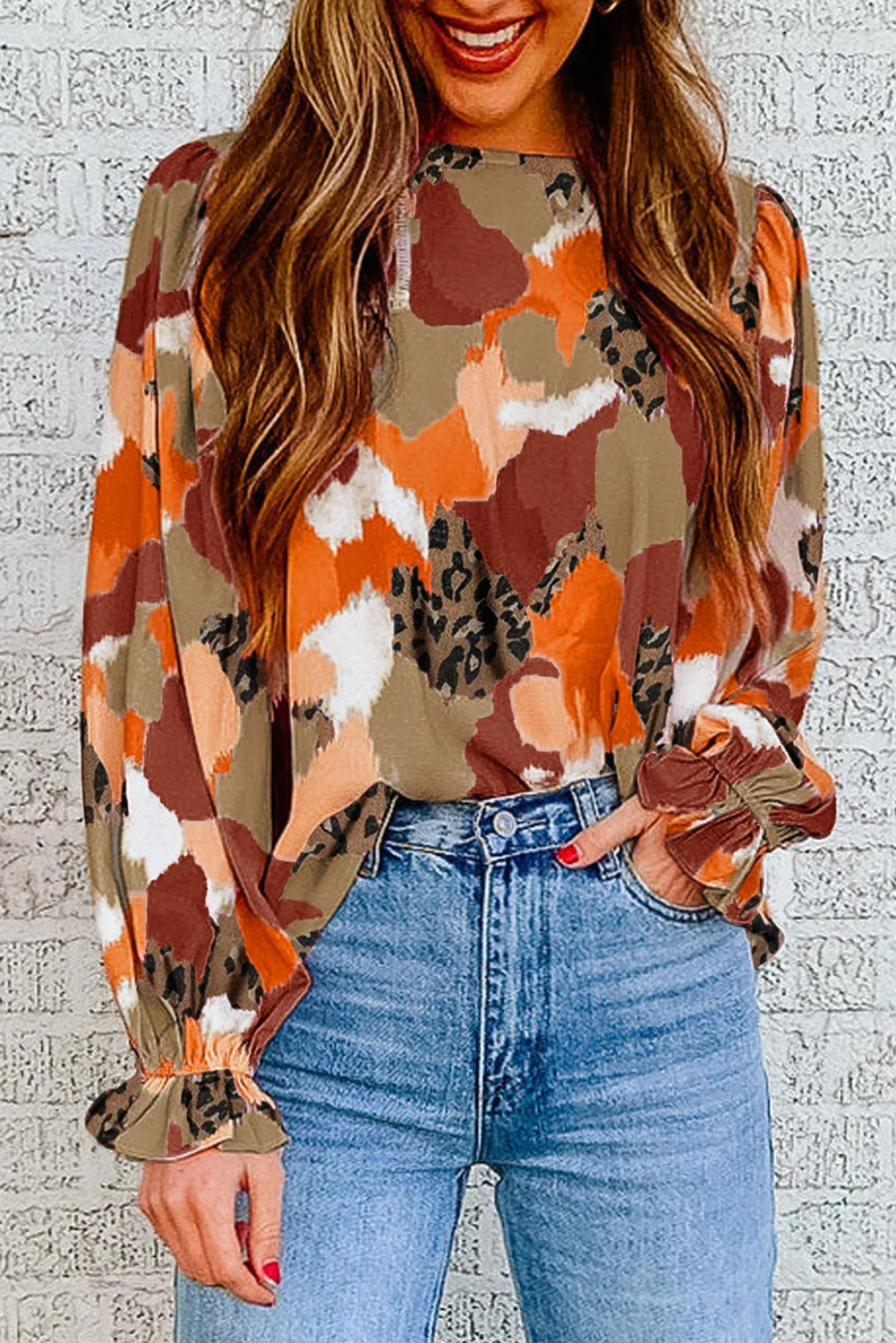 Abstract Painted Blouse