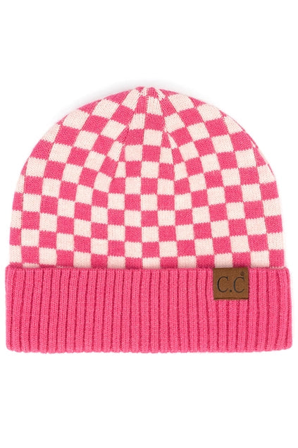 CC Checkered Beanie