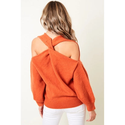 Cold Shoulder Multi Way Sweater