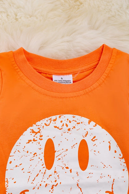 Orange Smiley Tee