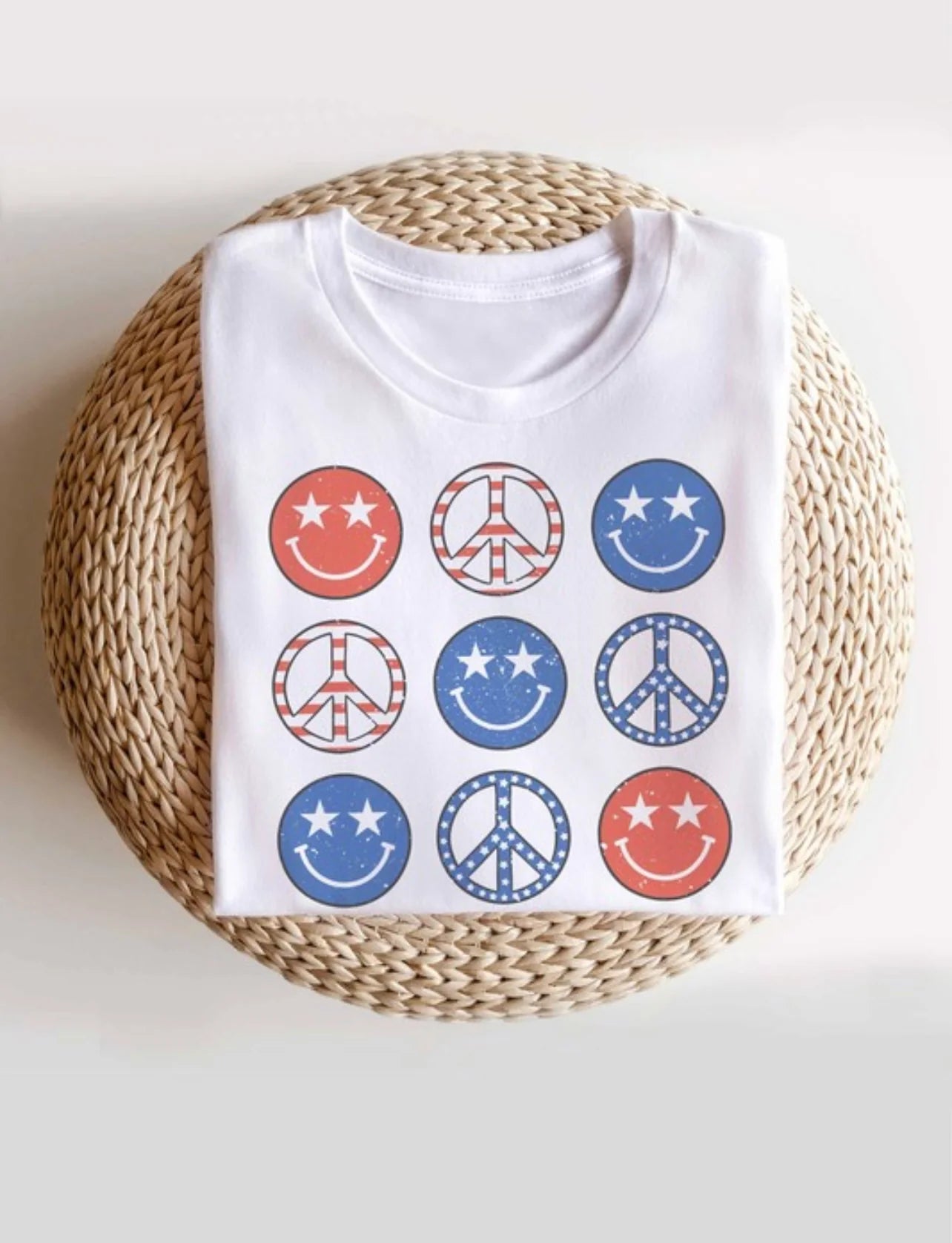 Patriotic Smiley Tee